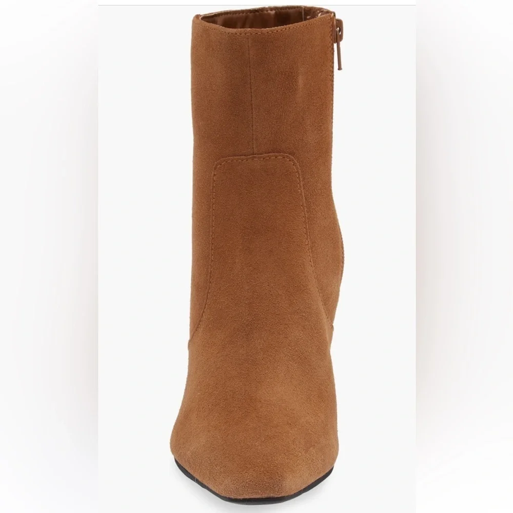 Brand New Open Edit Alicia  Pointed Toe Boots Brown Size 7.5 M